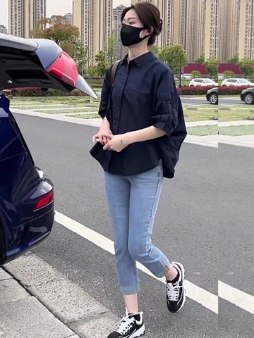 Áo Sơ Mi Thô Tay Lỡ Fredy