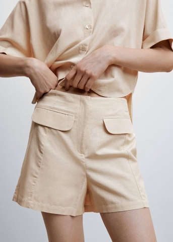 Quần Short Line Lưng Chun Mango