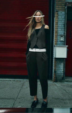 Quần Tây Viền Cạp Zara