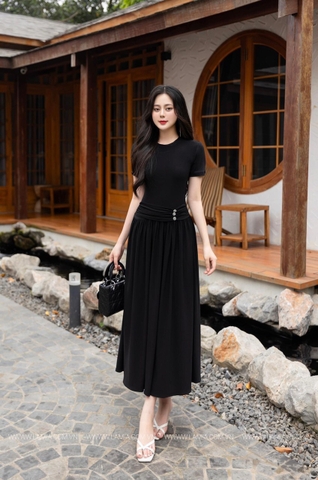 Đầm Thun Midi Bản Eo Zara