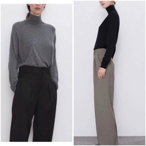 Áo Len Mỏng Cổ Lọ Zara