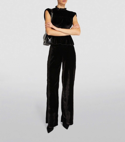 Quần Nhung Ống Suông Zara