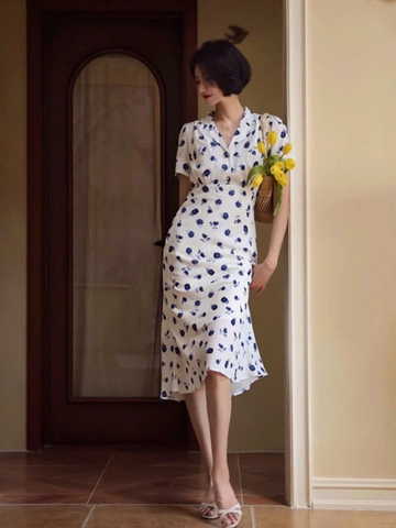 Đầm Hoa Ngắn Tay Topshop