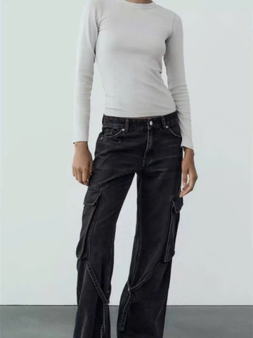 Quần Jean Túi Hộp Zara