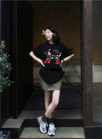 Áo Thun Zara Đen In Hình