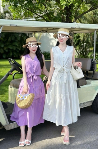 Sét Áo Và Chân Váy Đũi Zane