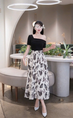 Đầm Lệch Vai Topshop