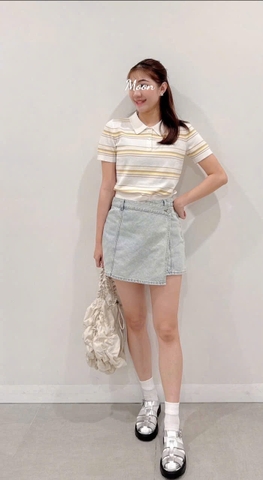 Áo Dệt Kim Kẻ Ngang Gu