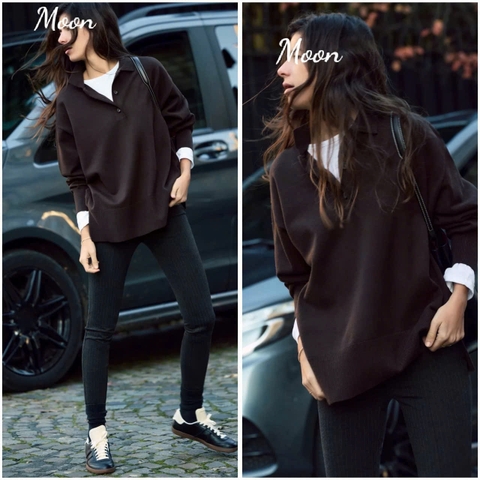 Áo Len Cổ Polo Zara