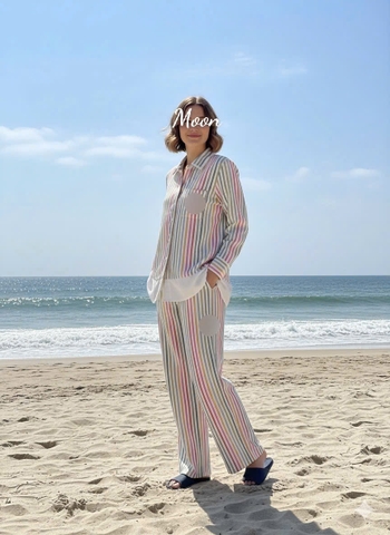 Sét Áo Và Quần Kẻ Sọc Polo