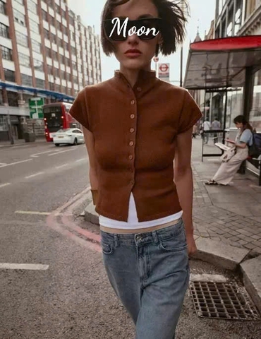 Áo Len Ngắn Tay Zara