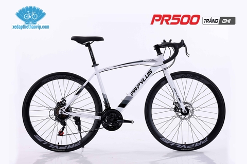 Xe đạp đua PAPYLUS PR500: Khung Thép, bộ truyền động 21 tốc độ, phanh đĩa, GIÁ RẺ bán chạy NHẤT