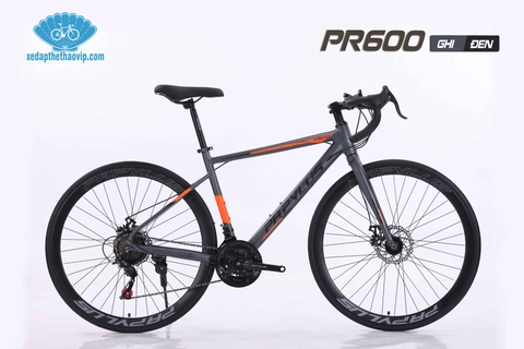 Xe đạp đua PAPYLUS PR600: Khung Nhôm, bộ truyền động 21 tốc độ, phanh đĩa, Ngon - Rẻ bán chạy NHẤT