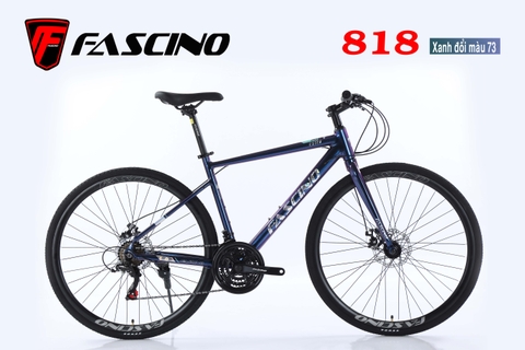 Xe đạp Touring FASCINO 818: Khung Nhôm, Groupset SHIMANO 3x7 tốc độ, Phanh đĩa, Vành nhôm, Bánh 700 CHẤT - ĐẸP - GIÁ MỀM