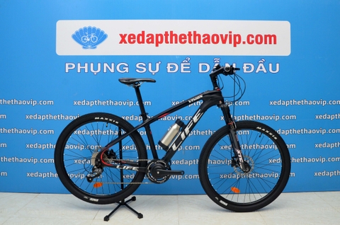 Xe đạp trợ lực điện LIFE VISION: Khung Carbon, Phuộc hơi, Phanh dầu, SHIMANO Altus 9 tốc độ, Bánh 27.5'' Đỉnh cao công nghệ
