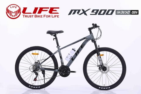 Xe đạp địa hình LIFE MX900: khung thép cường lực, cáp âm khung.  Groupset SHIMANO 3X7 tốc độ. Líp vặn nổ, Siêu Hot 2026