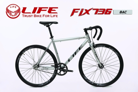 Xe đạp Fixed Gear LIFE FIX736: Khung thép cường lực sơn tĩnh điện, vành nhôm , Lốp 700x28C, HOT 2026