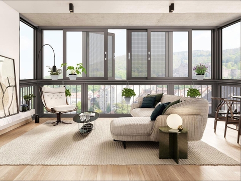 Cửa Lùa Xingfa Hệ 93