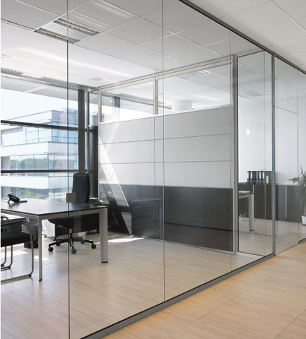 Vách ngăn kính cường lực