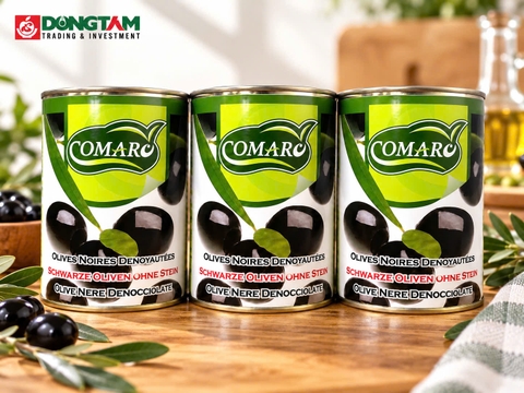 Quả Oliu đen nguyên trái - hiệu Comaro - 3,1kg x 6 lon / thùng