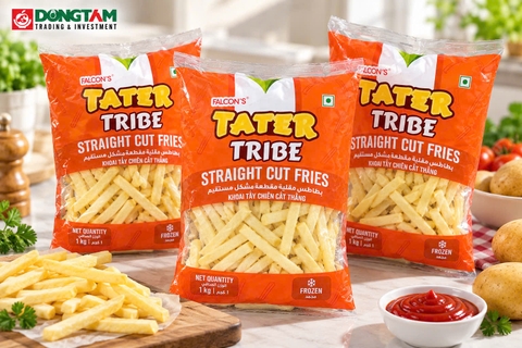 Khoai Tây Chiên cắt thằng hiệu Falcon Tater Tribe 1kg/ Túi