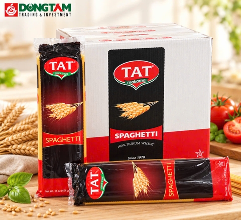 Mỳ Spaghetti hiệu TAT 454gr x 20 gói / thùng