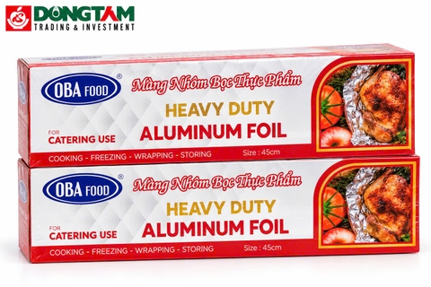 Màng nhôm bọc thực phẩm OBA - 45 cm x 5kg x 4 hộp / thùng