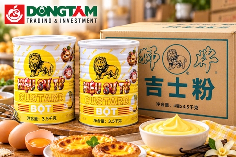 Bột làm bánh custard hiệu LION - 3.5kg x 4 hộp / thùng