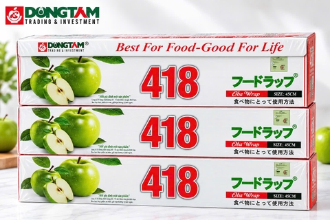 Màng bọc thực phẩm OBA 418 - 45 cm x 250 m x 6 hộp/ thùng