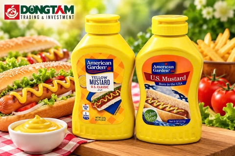 Mù tạt vàng - hiệu American Garden - 227 gr x 12 lọ/ thùng