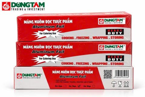 Màng nhôm Đồng Tâm 45cm x 5kg, 4 hộp/ thùng