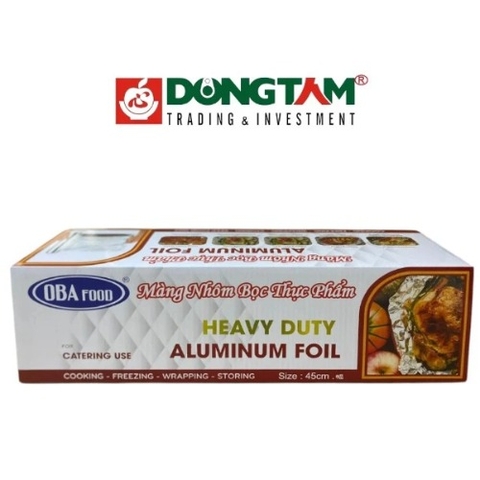 Màng nhôm bọc thực phẩm OBA - 45 cm x 5kg x 4 hộp / thùng