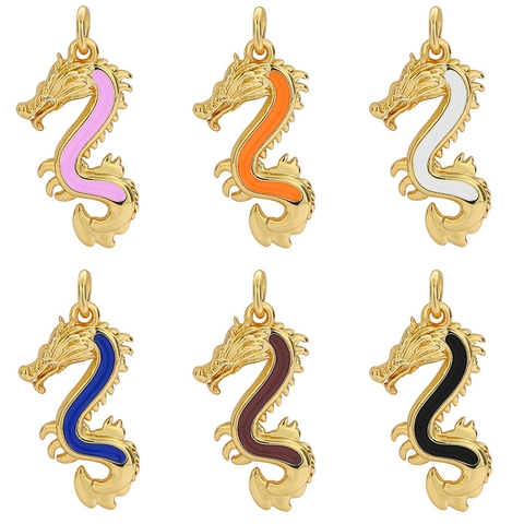 Charm treo hình con rồng xanh dương đậm