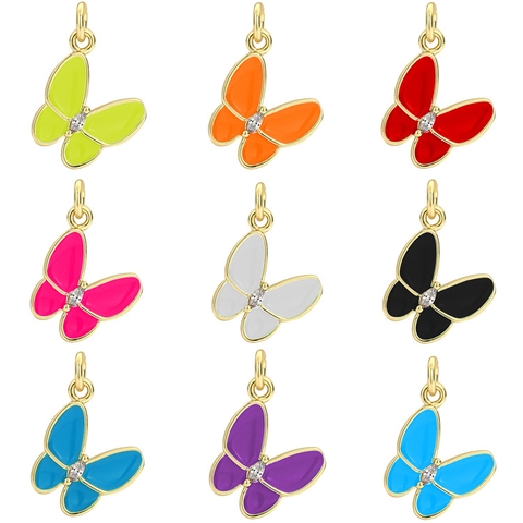 Charm treo hình con bướm đính đá
  xanh dương đậm
