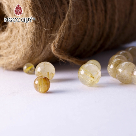 Hạt lẻ đá Thạch anh tóc vàng