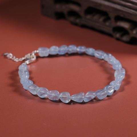 Vòng tay tinh thể đá Aquamarine