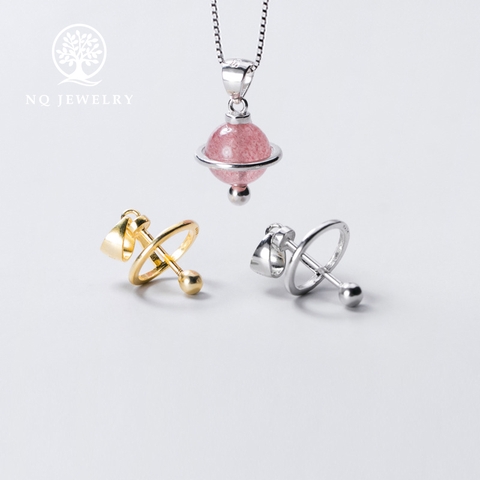 Charm bạc làm mặt dây chuyền gắn hạt đá tròn hình chuông doremon