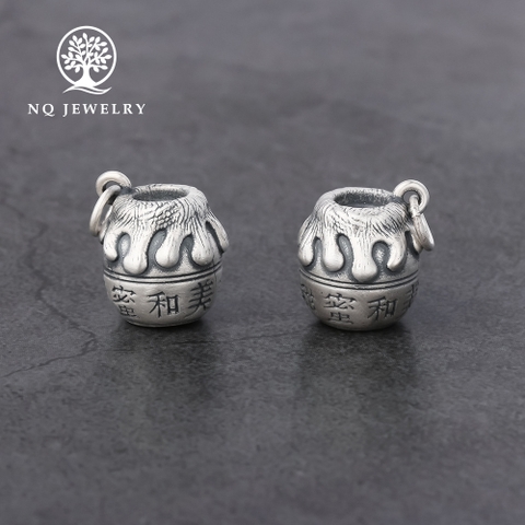 Charm bạc hình lọ mật ong treo