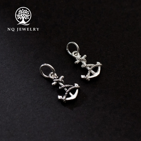 Charm treo mỏ neo bạc thái