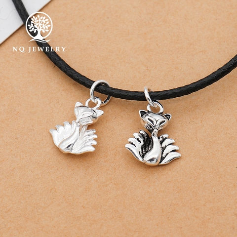Charm bạc hồ ly treo