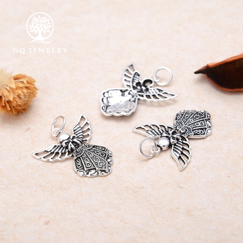 Charm bạc phượng hoàng treo