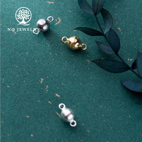 Charm bạc nam châm bạc tròn treo