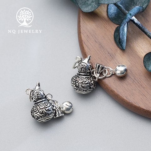 Charm bạc hình hồ lô mặt treo