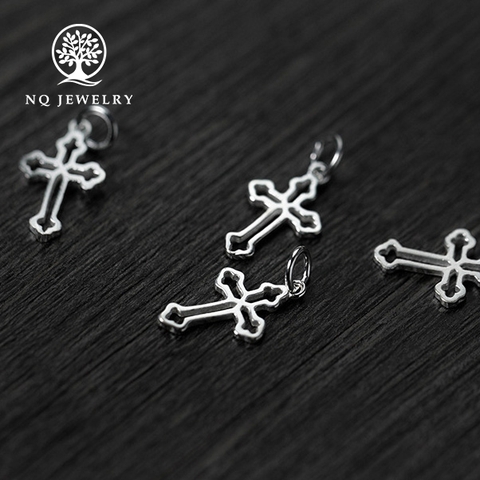 Charm bạc thánh giá mặt treo