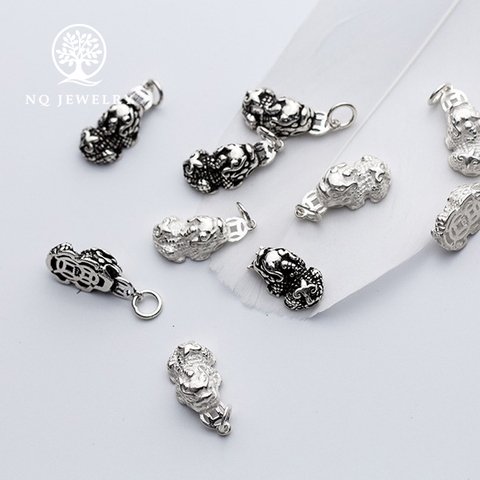 Charm bạc hình tỳ hưu mặt treo
