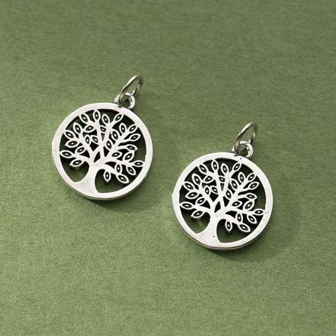 Charm bạc Cây trí tuệ treo