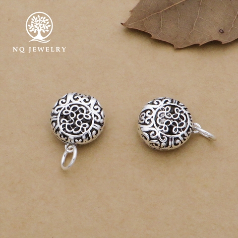Charm bạc hình túi may mắn treo