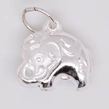 Charm bạc chú voi treo