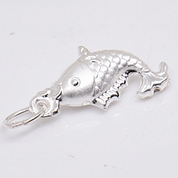 Charm bạc cá chép treo