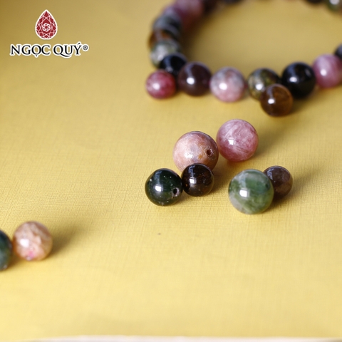 Hạt lẻ đá Tourmaline đa sắc
